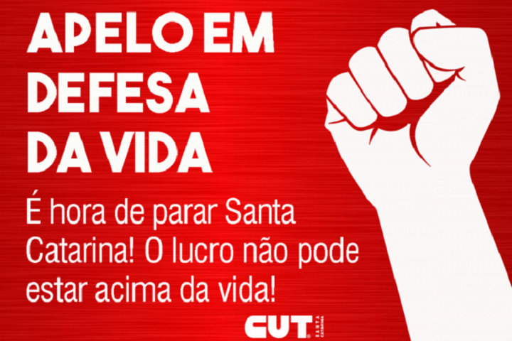 manifesto em SC