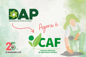 banner com a informação DAP agora é Cadastro Nacional da Agricultura Familiar